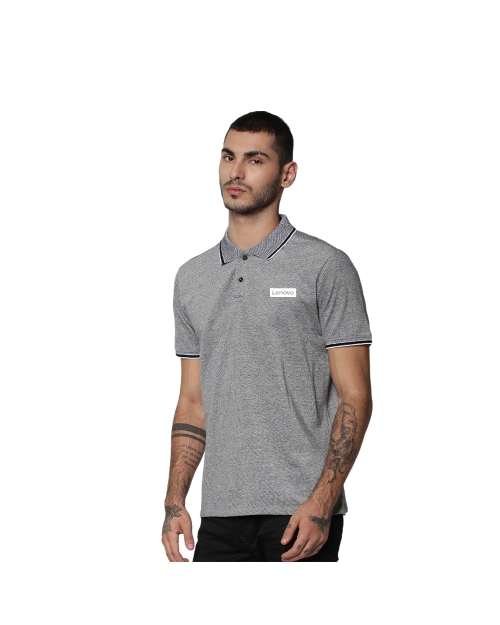 Jack&Jones Viktor Polo T-Shirt- Grey Melange with Black